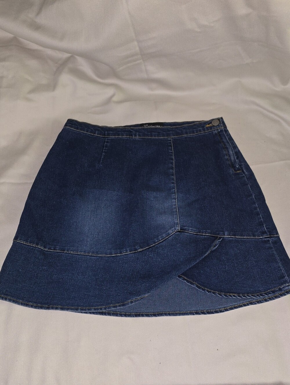 No Boundaries Dark Blue Denim Mini Skirt